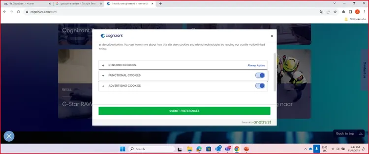 cookie preferences image