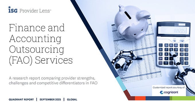 Finance and Accounting Outsourcing (FAO) Services award 2024 report cover