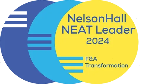 NelsonHall NEAT Leader 2024 - F&A Transformation logo