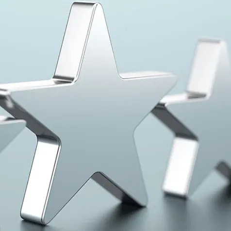 A row of silver stars.