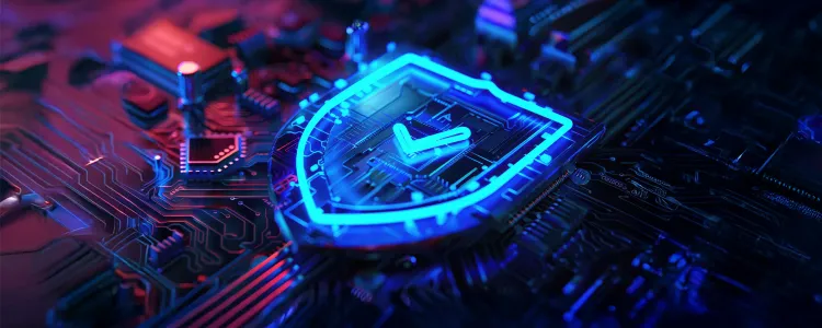 An led-lit shield strucutre on a PCB board