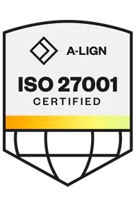 ISO 27001 cerification badge