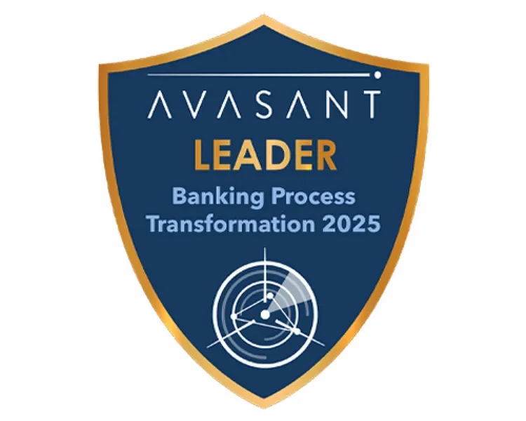 Avasant leader banking process transformation 2025 badge