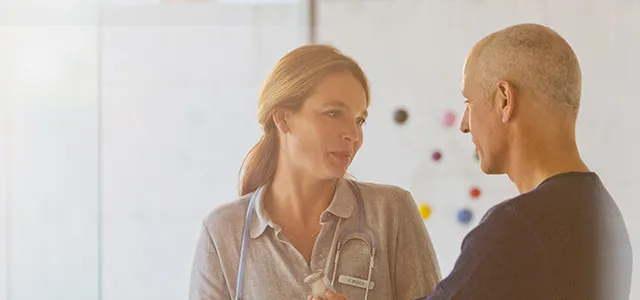 woman and a man in discussion