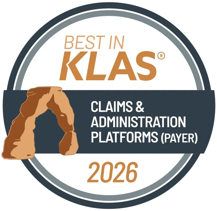 Best in KLAS for Claims and Administration Platforms Badge