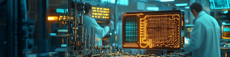 Technicians at work in a laboratory