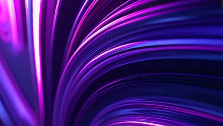 Thick bunch of abstract purple strands