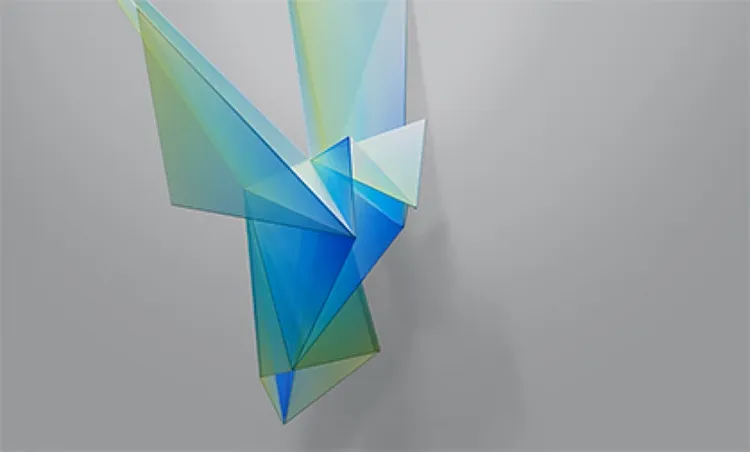 Abstract image of cube-shaped glass structures