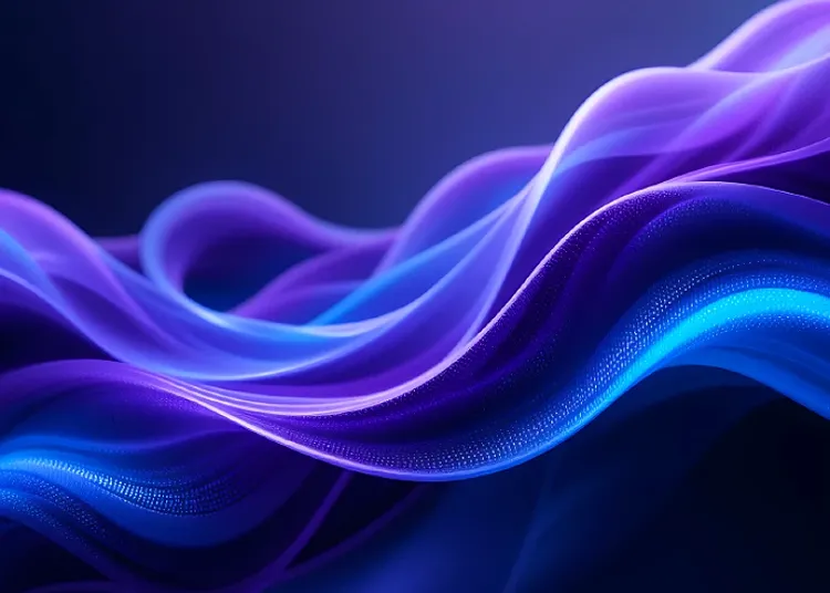 Abstract image of blue colored waves