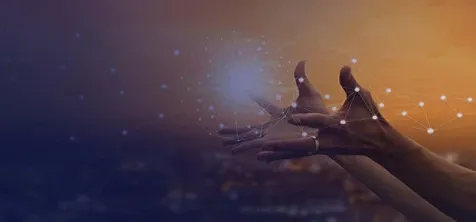 Hands reaching out to the sun, with the fingers splayed out
