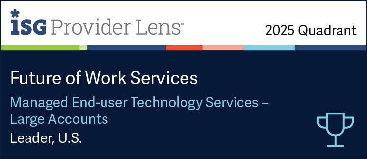 ISG Leader - Managed End-user Technology Services – Large Accounts – US – 2025badge