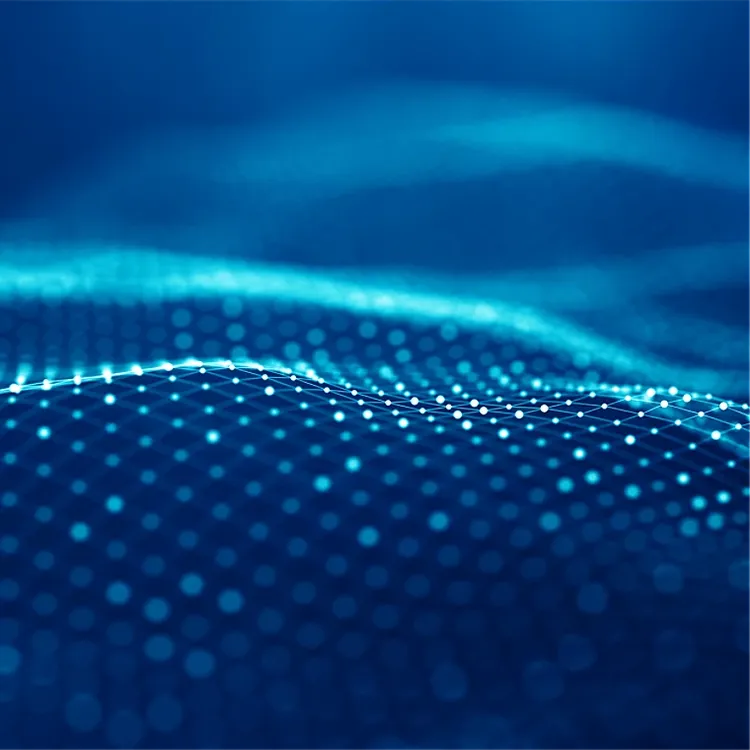 Blue digital dots