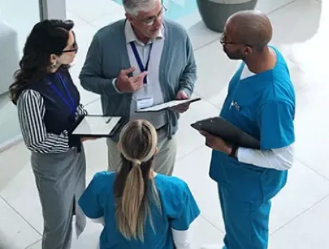 two children looking at a tablet
